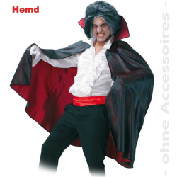 Fasching Rüschenhemd Hemd weiß Gr. XL Pirat Clown Zauberer Vampir Dracula