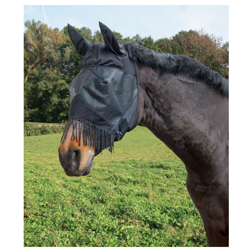 Fliegenschutzmaske Fliegenmaske Pony schwarz