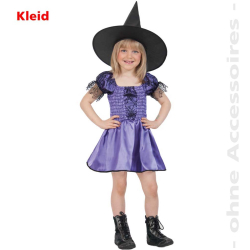 Fasching Hexlein kleine Hexe Halloween Kleid...