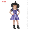 Fasching Hexlein kleine Hexe Halloween Kleid Größe 116