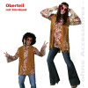 Fasching Karneval Hippie Oberteil mit Fransen Gr. XL