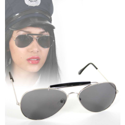 Fasching Polizei Cop Brille Sonnenbrille Polizist