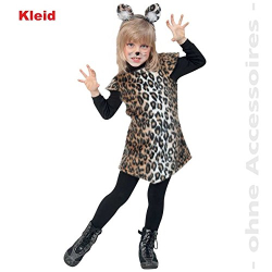 Fasching Kinder Katzen Kostüm Katze Kleid Gr. 116