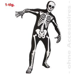 Fasching Skelett Anzug Kostüm Größe M...