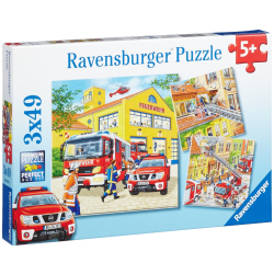 Ravensburger Puzzle Feuerwehr 3x 49 Teile