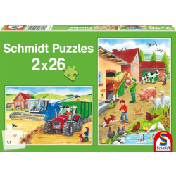 Schmidt Puzzle Auf dem Bauernhof 2x26 Teile