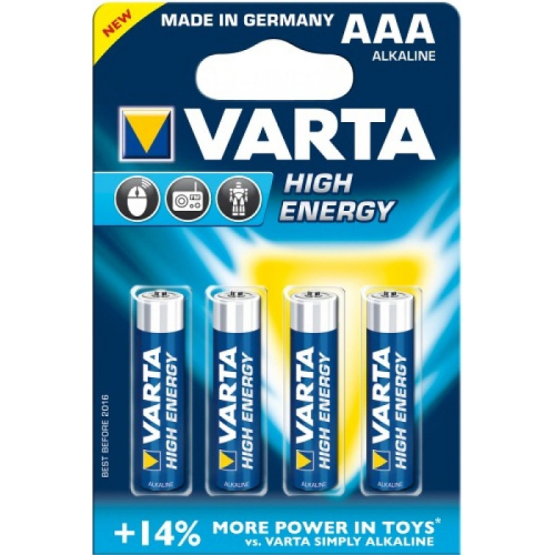 VARTA Batterien AAA Micro 1,5 V 4 Stück High Energy