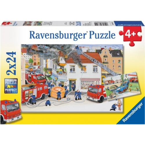 Ravensburger Puzzle Bei der Feuerwehr 2x24 Teile