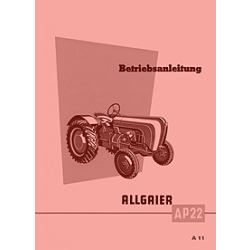 Betriebsanleitung Allgaier Schlepper AP 22