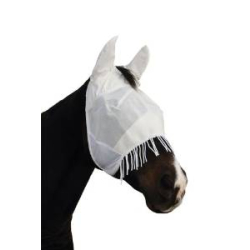 Fliegenschutzmaske Fliegenmaske Pony weiss