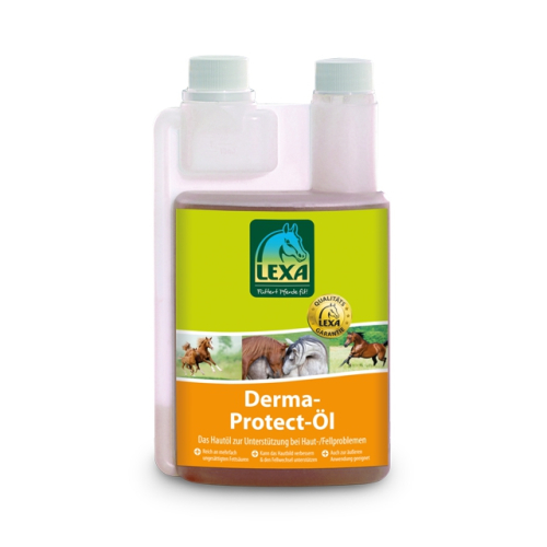 LEXA Derma-Protect-Öl 1L Flasche Pferde Zusatzfutter