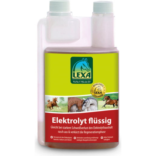 LEXA Elektrolyt flüssig 1 l Flasche Ergänzungsfutter