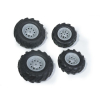 Rolly Toys Luftbereifung Luft Reifen für junior+farmtrac 2 x 260x95, s x 325x110 silber 409846