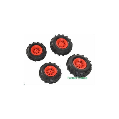 Rolly Toys Luftbereifung Luft Reifen für junior + farmtrac 2 x 260x95, 2 x 325x110 rot  409853