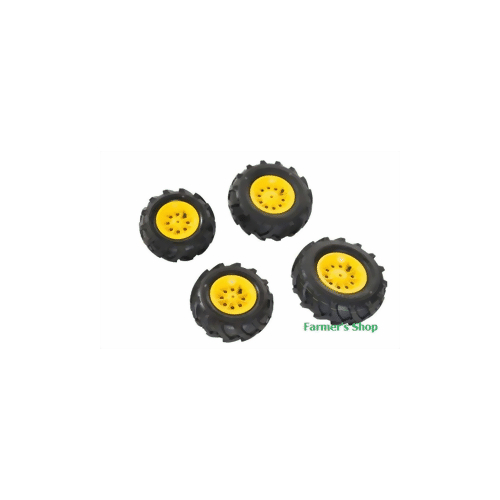 Rolly Toys Luftbereifung Luft Reifen für junior + farmtrac 2 x 260x95, 2 x 325x110 gelb 409860