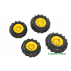 Rolly Toys Luftbereifung Luft Reifen für junior + farmtrac 2 x 260x95, 2 x 325x110 gelb 409860