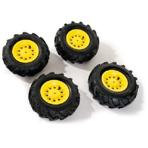 Rolly Toys Luftbereifung Luft Reifen für X-trac 2 x 310x95, 2 x 325x110 gelb 409303
