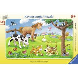 Ravenburger Puzzle Knuffige Tierfreunde Puzzle 15 Teile...