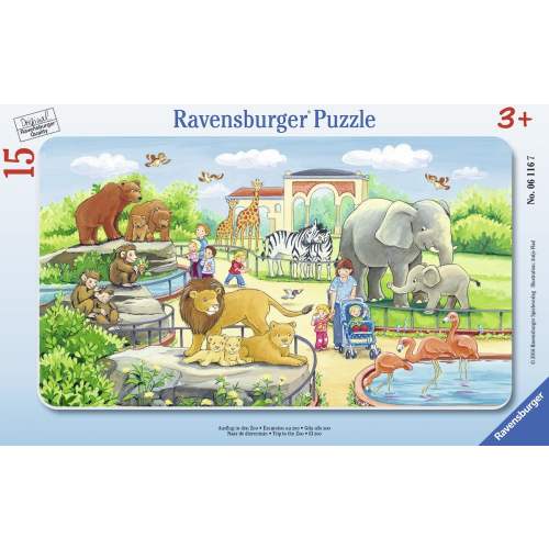 Ravensburger Puzzle: Ausflug in den Zoo Puzzle 15 Teile 06116