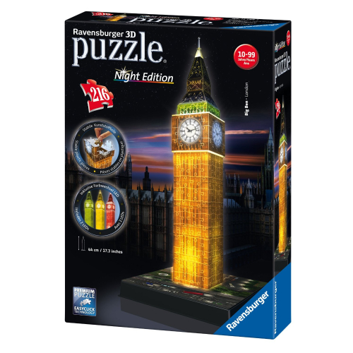 Ravensburger 3D Puzzle Big Ben bei Nacht 216 Teile