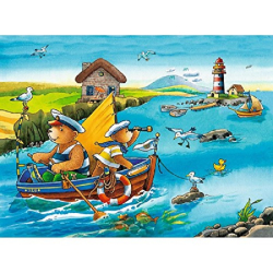 Puzzle-Set Urlaub in den Bergen und am Meer (2 x 20 Teile)