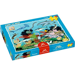Boxpuzzle Tiere im Meer (72 Teile)