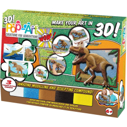 Pop Art 1/2 3D Dinosaurs Dinosaurier 38022