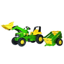 Rolly Toys Junior Traktor John Deere mit Anhänger und Lader