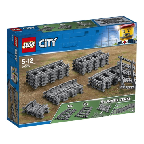 LEGO City Schienen und Kurven für Eisenbahn Zug 60205