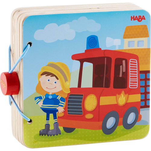 HABA Babybuch aus Holz Feuerwehr 303776