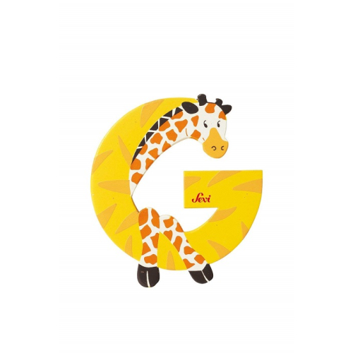 Trudi Buchstabe Tiere G Giraffe, 1 Stück farblich sortiert 81607