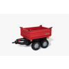 Rolly Toys Anhänger Mega Trailer Dreiseitenkipper rot silberne Felgen 123018