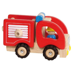 GoKi Feuerwehrauto rot Holz 55927