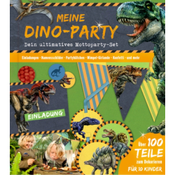 Aktivbuch Meine Dino Party mit Einladungen uvm