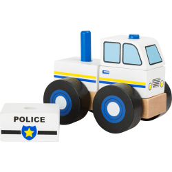 Holz Konstruktionsfahrzeug Polizei 11072