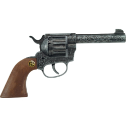 Fasching Karneval 12er Pistole Magnum ca. 22 cm