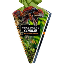 Die Spiegelburg Schultüten-Kratzelbuch Schule T-Rex