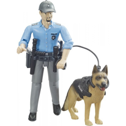 Bruder bworld Polizist mit Hund 62150