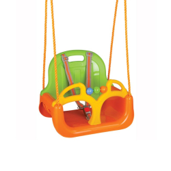 3-in-1 Baby Schaukel Samba Swing orange/grün