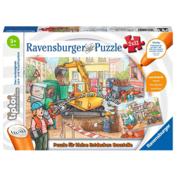 Ravensburger tiptoi Puzzle: Baustelle 2x24