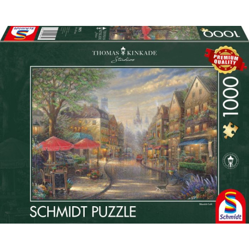 Schmidt Puzzle Kinkade Cafe in München 1000 Teile