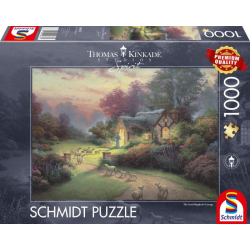 Schmidt Puzzle Kinkade Cottage des guten Hirten 1000 Teile