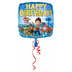 Folienballon Happy Birthday Paw Patrol