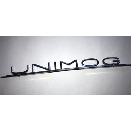 UNIMOG Schriftzug Emblem silber 38x3cm für 421 406 407
