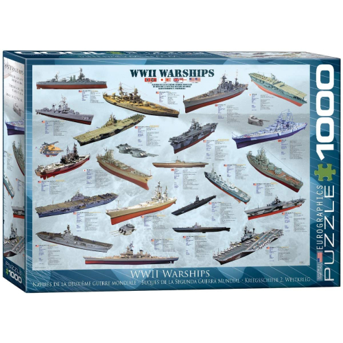 Puzzle Kriegsschiffe des 2. Weltkriegs 1000 Teile