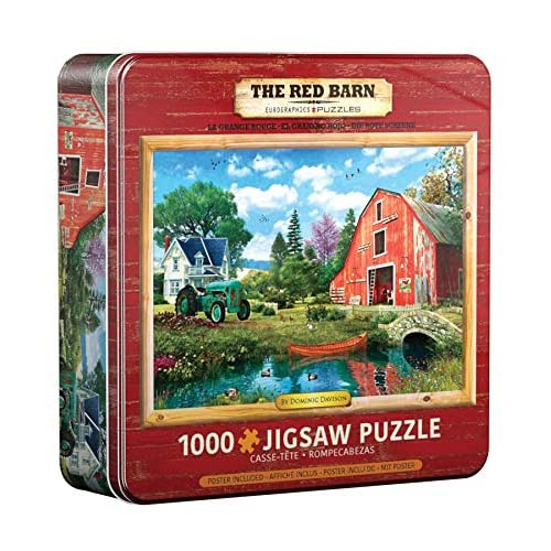 Puzzle Dose The Red Barn - Die rote Scheune 1000 Teile