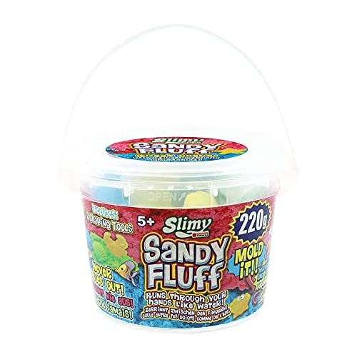 Slimy Sandy Fluff mit Förmchen Knetmasse 220g