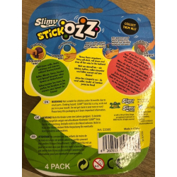Slimy Klebebälle Stick Ozz 4er Pack Klebeball