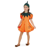 Fasching Halloween Kleid Kürbis 1-tlg. mit Hut Gr. 128