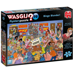 Wasgij 1000 Teile Puzzle - Retro Mystery Bingo-Betrug!